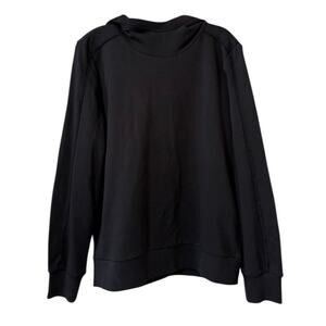 Jason Wu Hooded Long Sleeve Sweatshirt Size Small Black Stretch Unisex Preppy